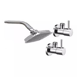 Fastgear Turbo Faucet Set with Shower Stainless Steel Chrome Finish Silver, FG136 ( Pack of 3)-image-93