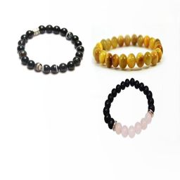 Divine souvenirs Unisex Set Of 3 Artificial Beaded Elasticated Bracelets-48