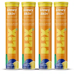 PLIX THE PLANT FIX Set of 4 Glowy Skin Glutathione Skin Tablets - 15 Tablets Each - Lemon-34