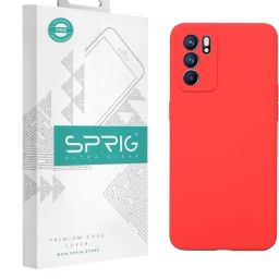 Sprig Liquid Silicone Back Cover for Oppo Reno 6 5G (Red)-picture-17