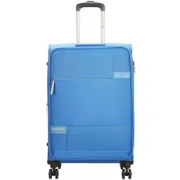 VIP Zion Nxt Str Exp Blue Solid Soft Cabin Trolley Bag - 55 cm-image-23