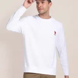 U.S. Polo Assn. White Cotton Regular Fit Sweatshirt-picture-28