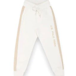 U.S. Polo Assn. Kids White Color Block Joggers-image-67