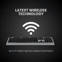 Portronics Key5 Combo Multimedia Wireless Keyboard & Mouse Combo (Grey) image 2