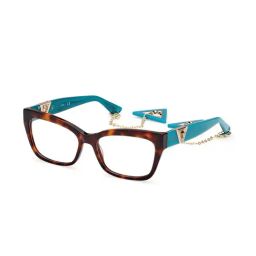 Guess GU296054056FR Havana Rectangular Eye Frame for Women-picture-14