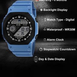 FELIZER Men Dial & Textured Straps Analogue and Digital Watch F147-LSKA-Blue image 5