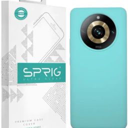Sprig Liquid Silicone Back Cover for REALME 11 PRO PLUS 5G (Blue)-image-98
