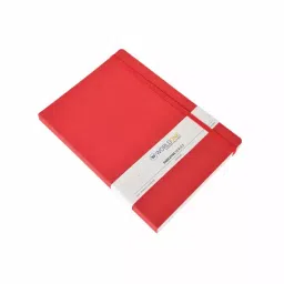 Worldone Bukram Harbound Executive Notebook With Elastic Closure and Pen Holder Size A5 Assorted Color, WPP1455 image 3
