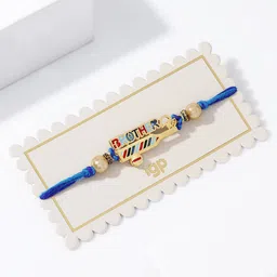 IGP Thread Cricket Bat Brother Beaded Rakhi-image-9