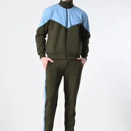 BAESD Color-Blocked Zipper Open Tracksuit-image-6