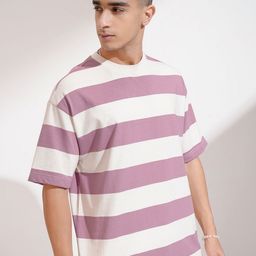 HIGHLANDER Men Striped Drop-Shoulder Sleeves T-shirt-picture-9