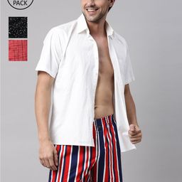 Mast & Harbour Men Printed Boxers Pack of 3-image-9