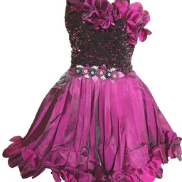 kids fashion hub Floral Fit & Flare Dress-picture-47