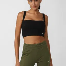 Reebok Black Cotton Striped Tank Top-picture-4