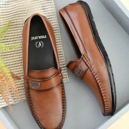 Prolific Men's Tan Loafers-image-58
