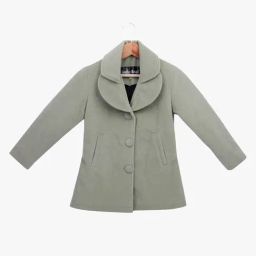 Leather Retail Girls Sage Green Solid Full Sleeves Jacket-picture-31