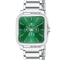 CRESTELLO Men Dial & Stainless Steel Straps Analogue Watch CR-GS041-GRN-CH-38