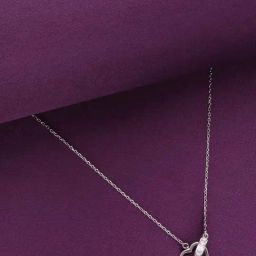 Kai Jewel Sterling Silver Entwined Hearts Necklace-image-54