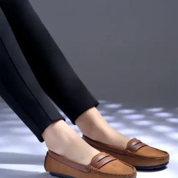 Shoetopia Women's Tan Casual Loafers-image-60