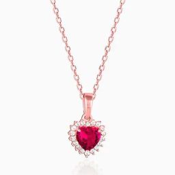GIVA 925 Sterling Silver Rose Gold Pendant for Women-image-55