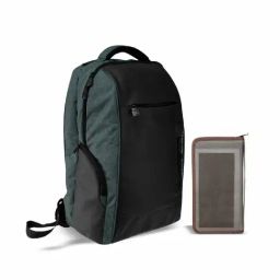 Swiss Military Unisex Grey Laptop Backpack-10