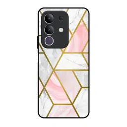 QRIOH Geometric Printed Vivo T4x 5G Back Case Mobile Accessories-image-70