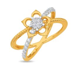 Kisna Diamond & Gold Jewellery Paige 14k (585) Diamond & Gold Ring For Women-picture-47