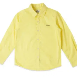 Pepe Jeans Boys Yellow Solid Full Sleeves Shirt-image-44