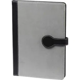 Worldone Pu Leather Finish Card Board Bound Cover Notebook With Button Magnetic Loop Size A5 Assorted Color, WPP1429 image 3