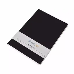 Worldone Bukram Flexi Cover Executive Notebook With Elastic Closure and Ribbon Size A5 Assorted Color, WPP1452 (Pack of 2)-116