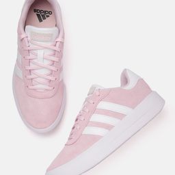 ADIDAS Women Court Platform Suede Leather Skateboarding Shoes-image-52