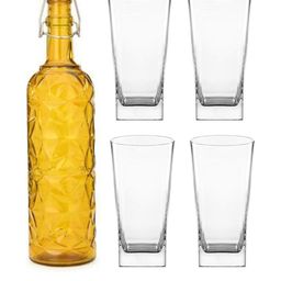 SOMIL Yellow Glass Airtight Can Bottle-image-95