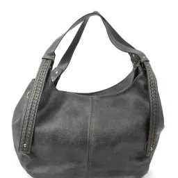 Odette Women Grey Solid Clutch Bag-image-55