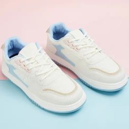 Ginger by Lifestyle Women's White & Blue Sneakers-picture-2