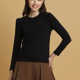 Forever 21 Black Regular Fit Sweatshirt-image-97