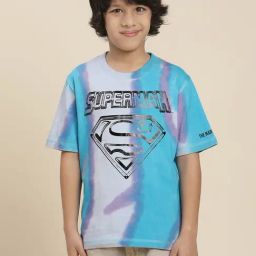 Kidsville Superman Printed Multicolor Relaxed Fit T-Shirt For Boys-picture-46