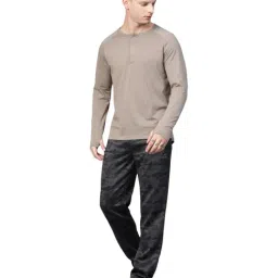 ALCIS Grey Regular Fit Camouflage Trackpants image 5