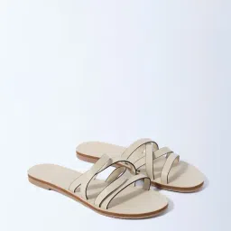 LUNA BLU by Westside Ivory Multi-Strap Slides-picture-32