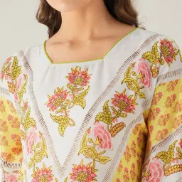 The Kaftan Company Multicolor Printed Kaftan Nighty image 4