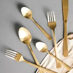 Shapes Gracia Titanium Coated Gold Cutlery Set of 24 Pcs. SC/GA/TNG/24DK/MT-image-8