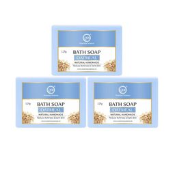Nuerma Science Set Of 3 Natural Oatmeal Bath Soap - 125g Each-25