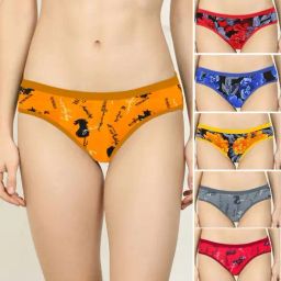 AROUSY Red & Yellow Printed Hipster Panties - Pack Of 6-picture-9