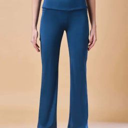 Color Capital Blue Fitted Sports Tights-image-107