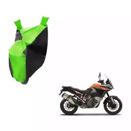 Auto Pearl Waterproof Two Wheeler Cover For KTM 1050 Adventure (Green & Black)-39