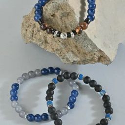 The Bro Code Multicolor Beaded Multi Layered Bracelets-43