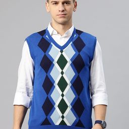 Pierre Carlo Men Argyle Sweater Vest-image-75
