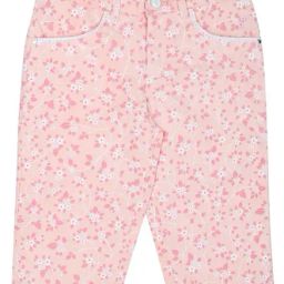 Gini & Jony Kids Pink Printed Pedal Pusher-image-10