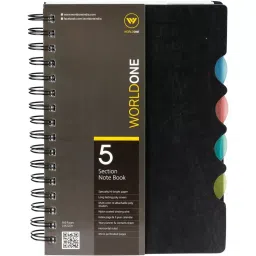 Worldone 5 Subject Wiro Notebook Size B5 300 Pages, WPP1315-20