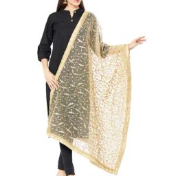Dupatta Bazaar Beige Dupatta-35