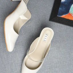 Elle Women's White Mule Shoes-picture-28